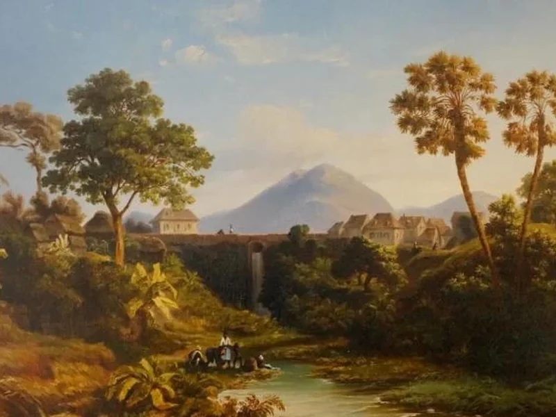 1811-Édouard Auguste Nousveaux - Cascata sull'isola di Principe